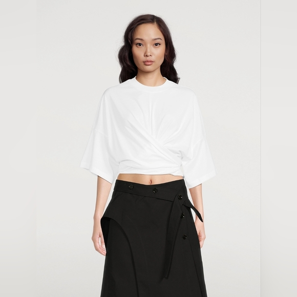 NWT 3.1 Phillip Lim Tie-Back T-Shirt size S - Picture 2 of 8